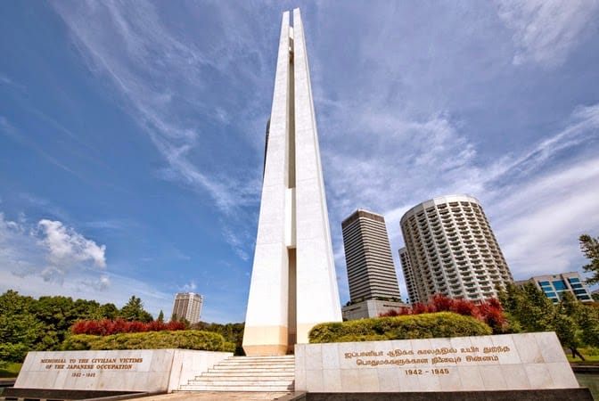 Tempat Bersejarah Singapura Civilian War Memorial Singapore