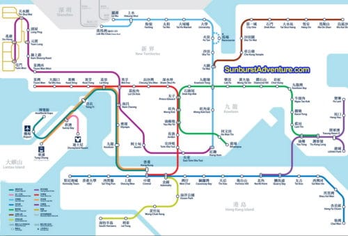 Peta MTR Hong Kong Map Lebih Lengkap - SunburstAdventure.com